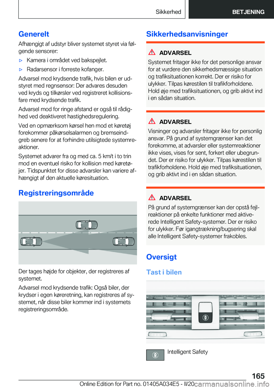BMW X3 2020  InstruktionsbØger (in Danish) �G�e�n�e�r�e�l�t�A�f�h�æ�n�g�i�g�t��a�f��u�d�s�t�y�r��b�l�i�v�e�r��s�y�s�t�e�m�e�t��s�t�y�r�e�t��v�i�a��f�
