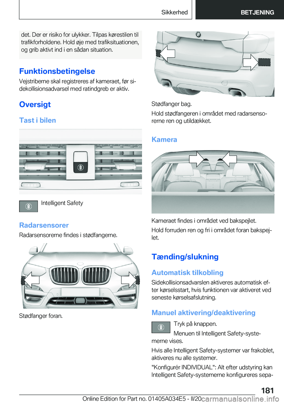 BMW X3 2020  InstruktionsbØger (in Danish) �d�e�t�.��D�e�r��e�r��r�i�s�i�k�o��f�o�r��u�l�y�k�k�e�r�.��T�i�l�p�a�s��k�
