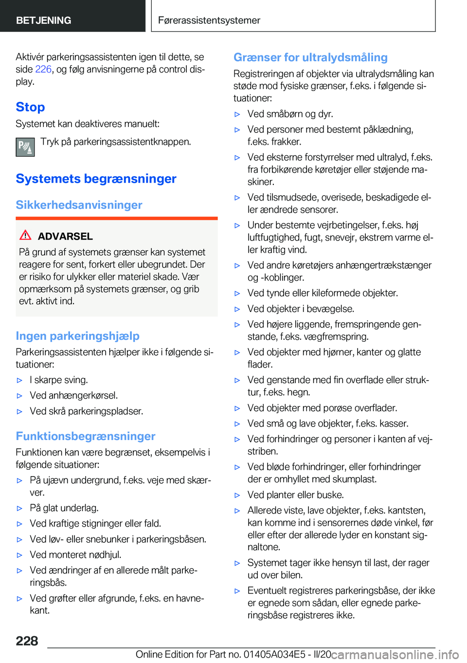 BMW X3 2020  InstruktionsbØger (in Danish) �A�k�t�i�v�