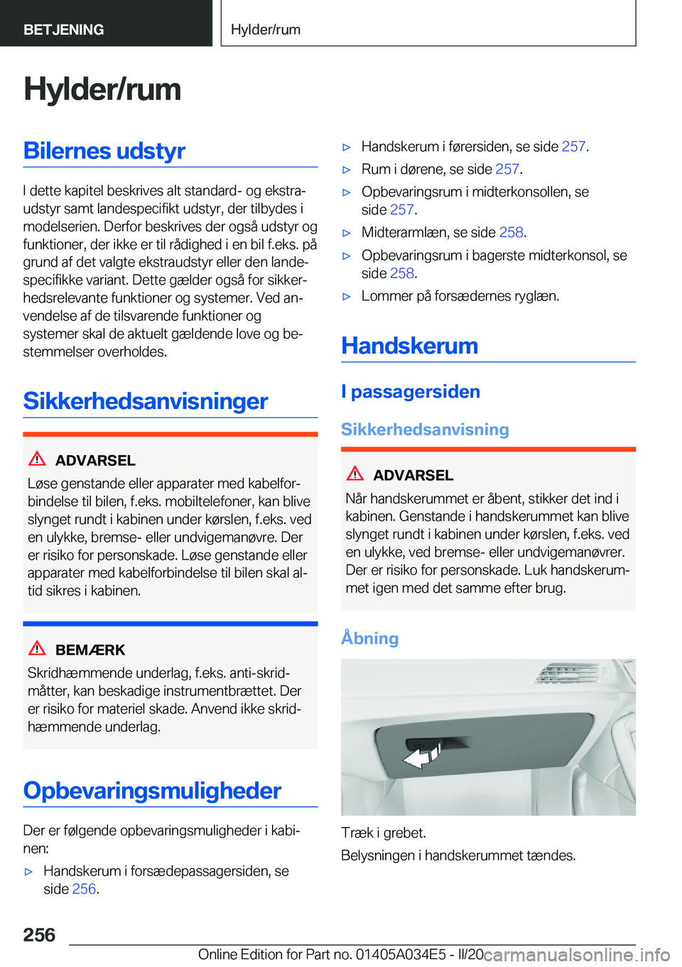 BMW X3 2020  InstruktionsbØger (in Danish) �H�y�l�d�e�r�/�r�u�m�B�i�l�e�r�n�e�s��u�d�s�t�y�r
�I��d�e�t�t�e��k�a�p�i�t�e�l��b�e�s�k�r�i�v�e�s��a�l�t��s�t�a�n�d�a�r�d�-��o�g��e�k�s�t�r�aj
�u�d�s�t�y�r��s�a�m�t��l�a�n�d�e�s�p�e�c�i�f�i