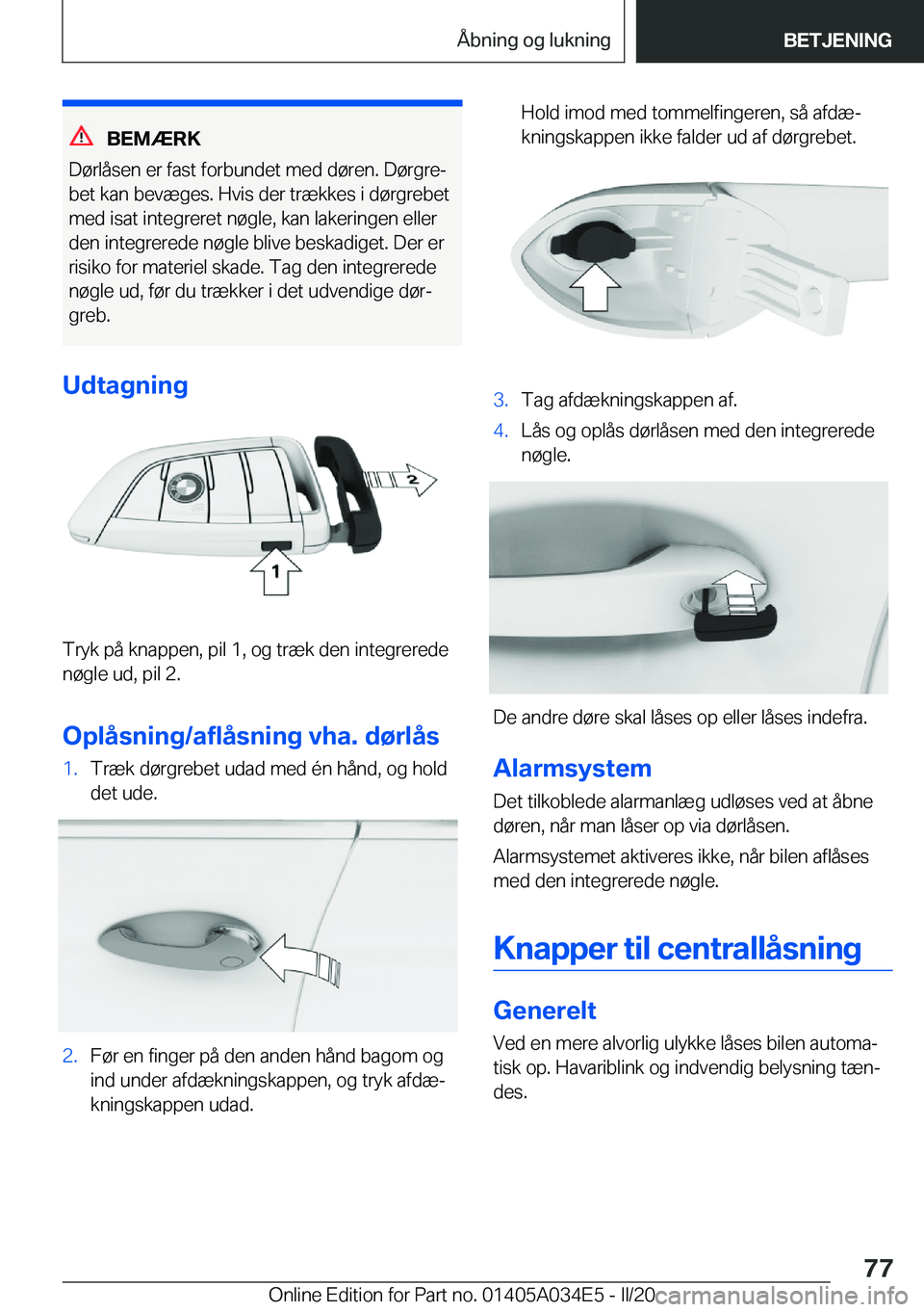 BMW X3 2020  InstruktionsbØger (in Danish) �B�E�M�Æ�R�K
�D�