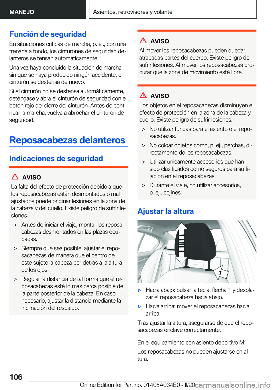 BMW X3 2020  Manuales de Empleo (in Spanish) �F�u�n�c�i�