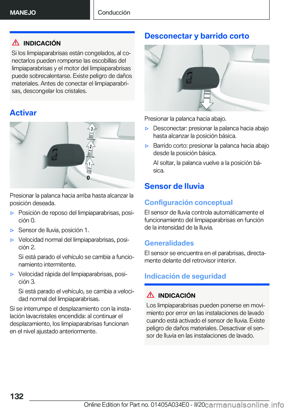 BMW X3 2020  Manuales de Empleo (in Spanish) �I�N�D�I�C�A�C�I�