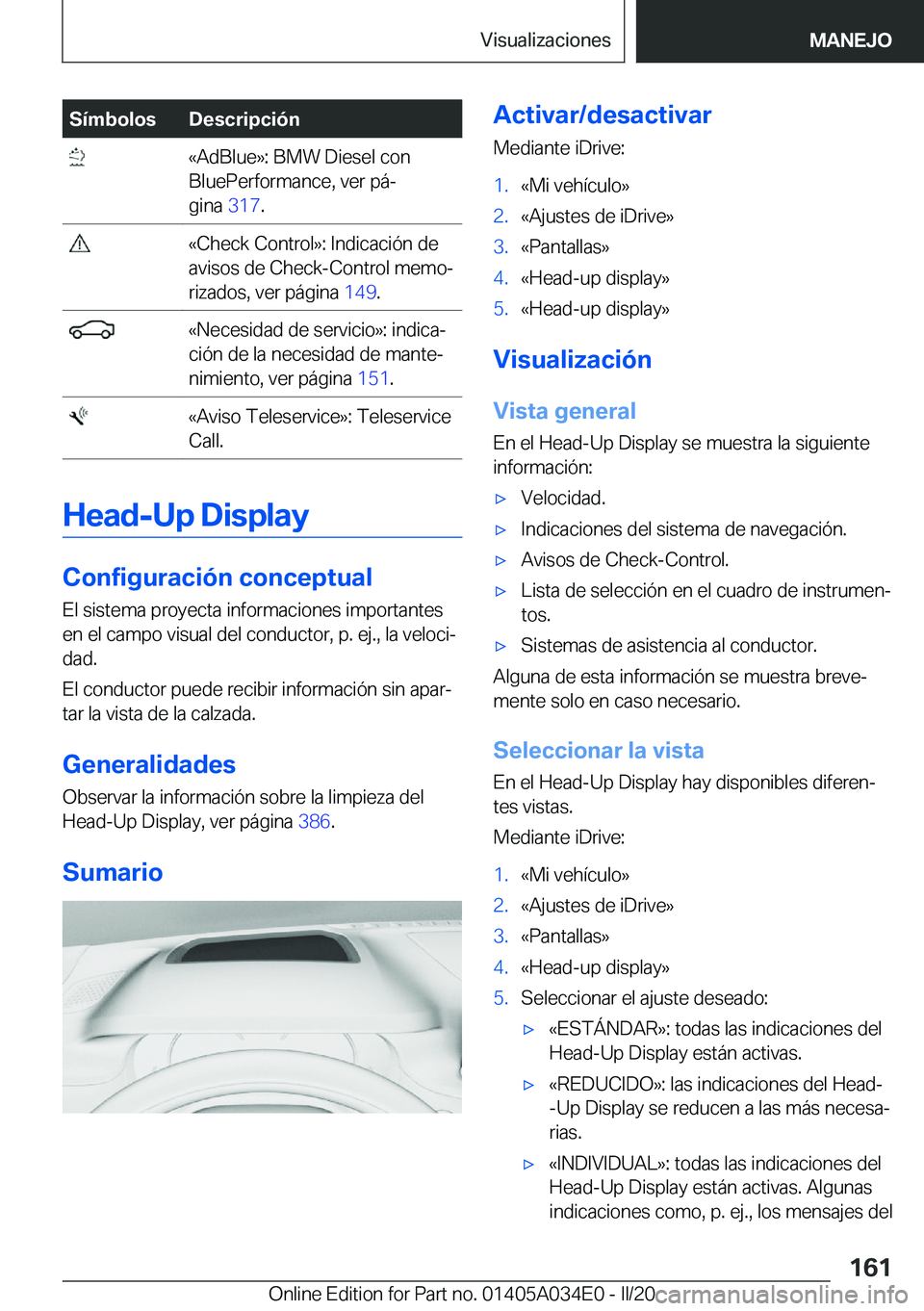 BMW X3 2020  Manuales de Empleo (in Spanish) �S�