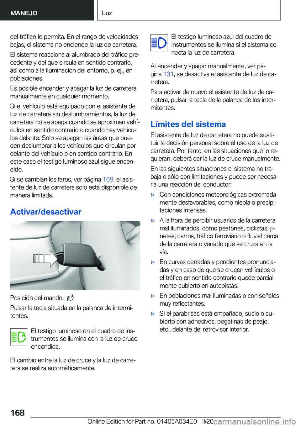 BMW X3 2020  Manuales de Empleo (in Spanish) �d�e�l��t�r�