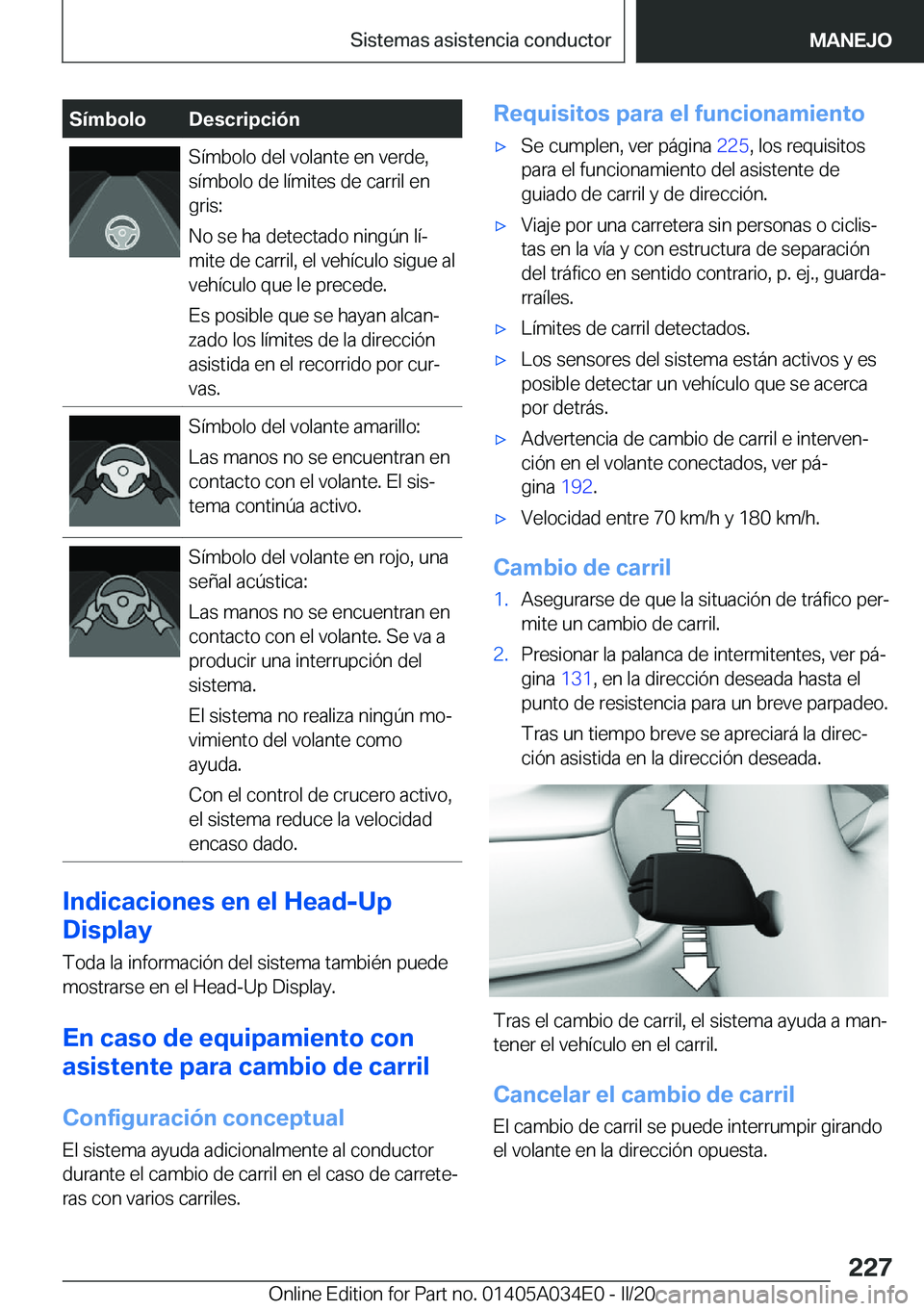 BMW X3 2020  Manuales de Empleo (in Spanish) �S�