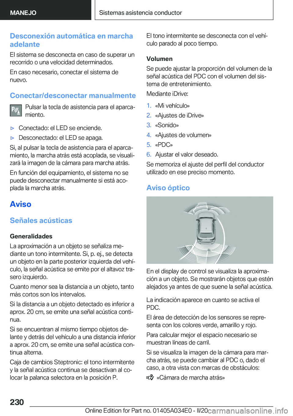BMW X3 2020  Manuales de Empleo (in Spanish) �D�e�s�c�o�n�e�x�i�
