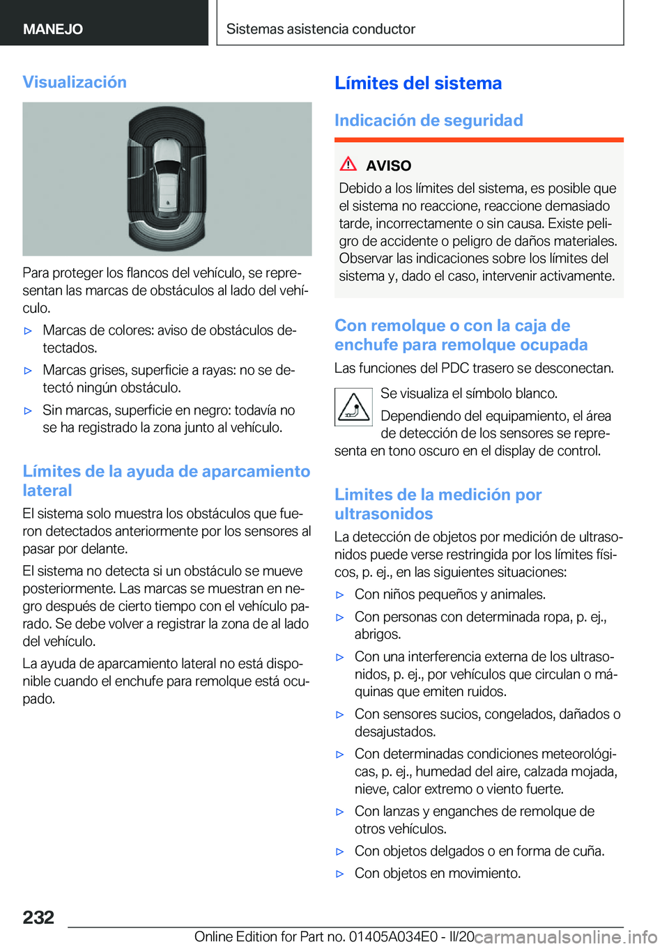 BMW X3 2020  Manuales de Empleo (in Spanish) �V�i�s�u�a�l�i�z�a�c�i�