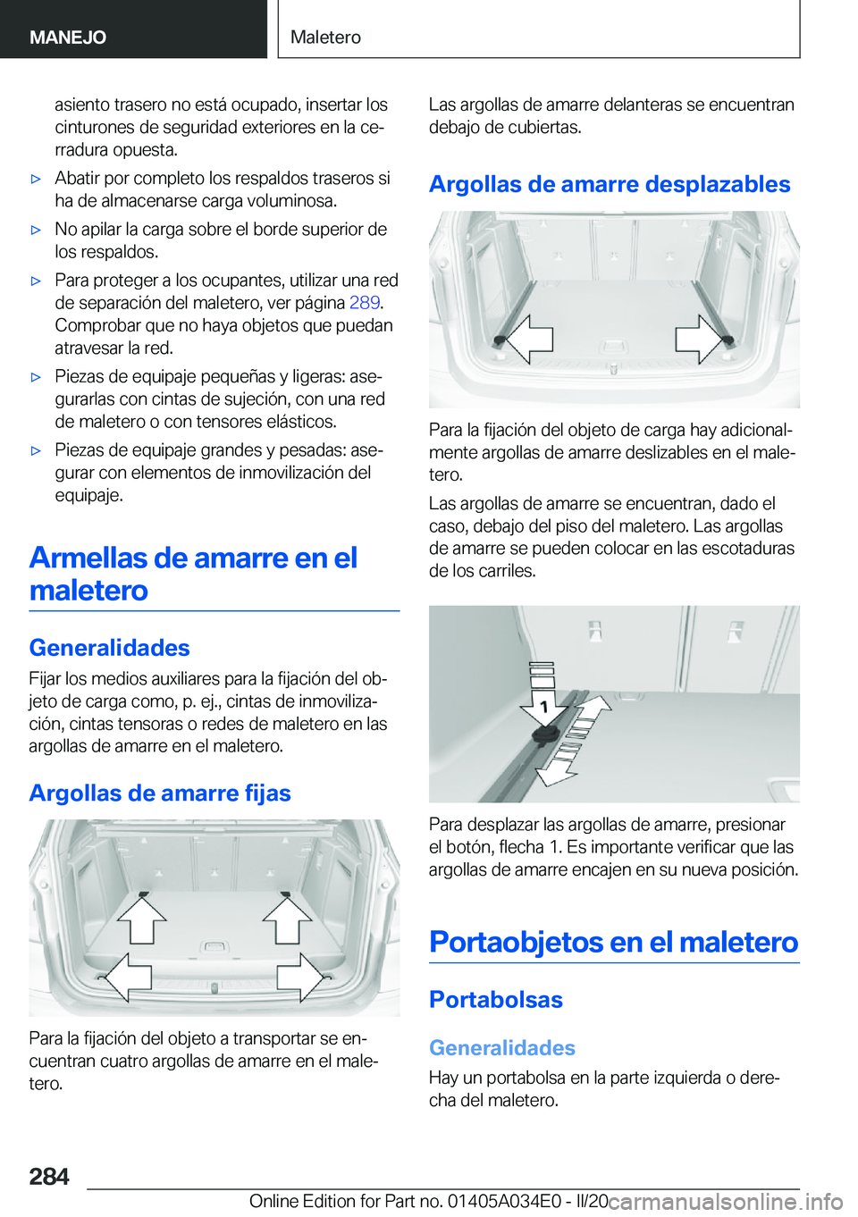 BMW X3 2020  Manuales de Empleo (in Spanish) �a�s�i�e�n�t�o��t�r�a�s�e�r�o��n�o��e�s�t�