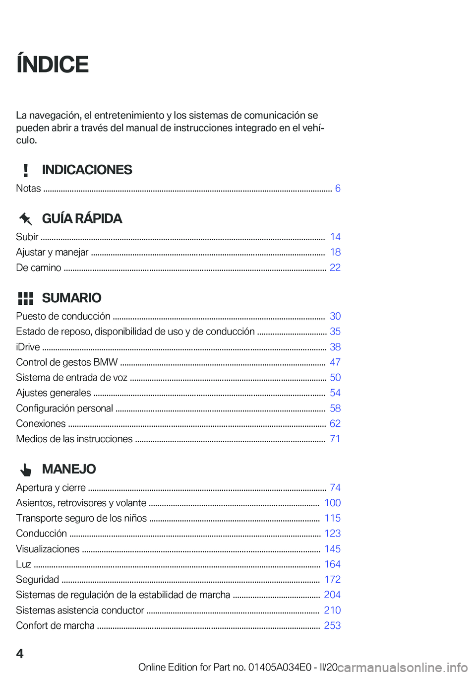 BMW X3 2020  Manuales de Empleo (in Spanish) �