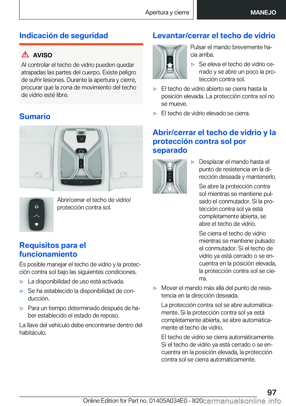 BMW X3 2020  Manuales de Empleo (in Spanish) �I�n�d�i�c�a�c�i�