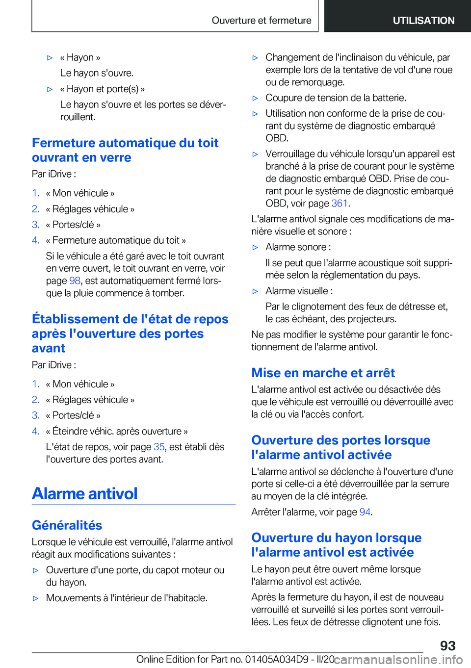 BMW X3 2020  Notices Demploi (in French) 'x�k��H�a�y�o�n��{
�L�e��h�a�y�o�n��s�'�o�u�v�r�e�.'x�k��H�a�y�o�n��e�t��p�o�r�t�e�(�s�)��{
�L�e��h�a�y�o�n��s�'�o�u�v�r�e��e�t��l�e�s��p�o�r�t�e�s��s�e��d�é�v�e�rj �r