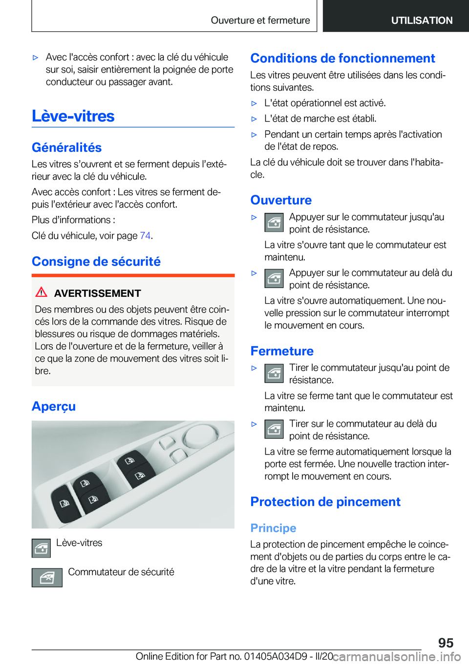 BMW X3 2020  Notices Demploi (in French) 'x�A�v�e�c��l�'�a�c�c�è�s��c�o�n�f�o�r�t��:��a�v�e�c��l�a��c�l�é��d�u��v�é�h�i�c�u�l�e�s�u�r��s�o�i�,��s�a�i�s�i�r��e�n�t�i�è�r�e�m�e�n�t��l�a��p�o�i�g�n�é�e��d�e��p�o�r�t�