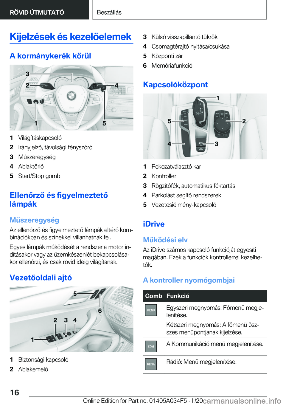BMW X3 2020  Kezelési útmutató (in Hungarian) �K�i�j�e�l�z�