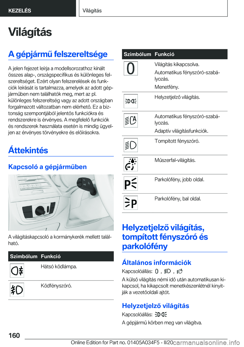 BMW X3 2020  Kezelési útmutató (in Hungarian) �V�i�l�