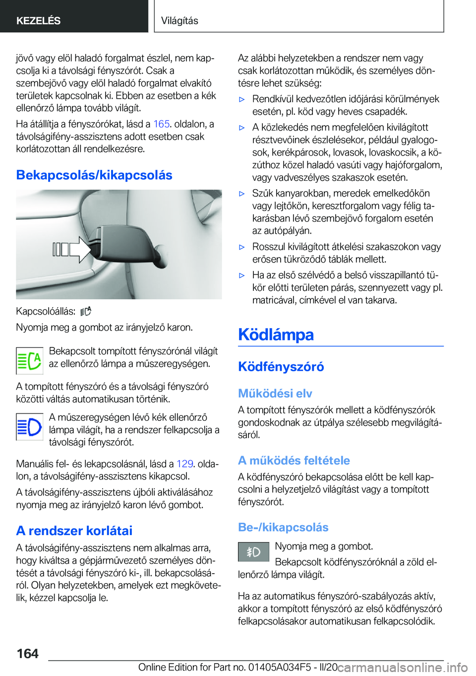 BMW X3 2020  Kezelési útmutató (in Hungarian) �j�