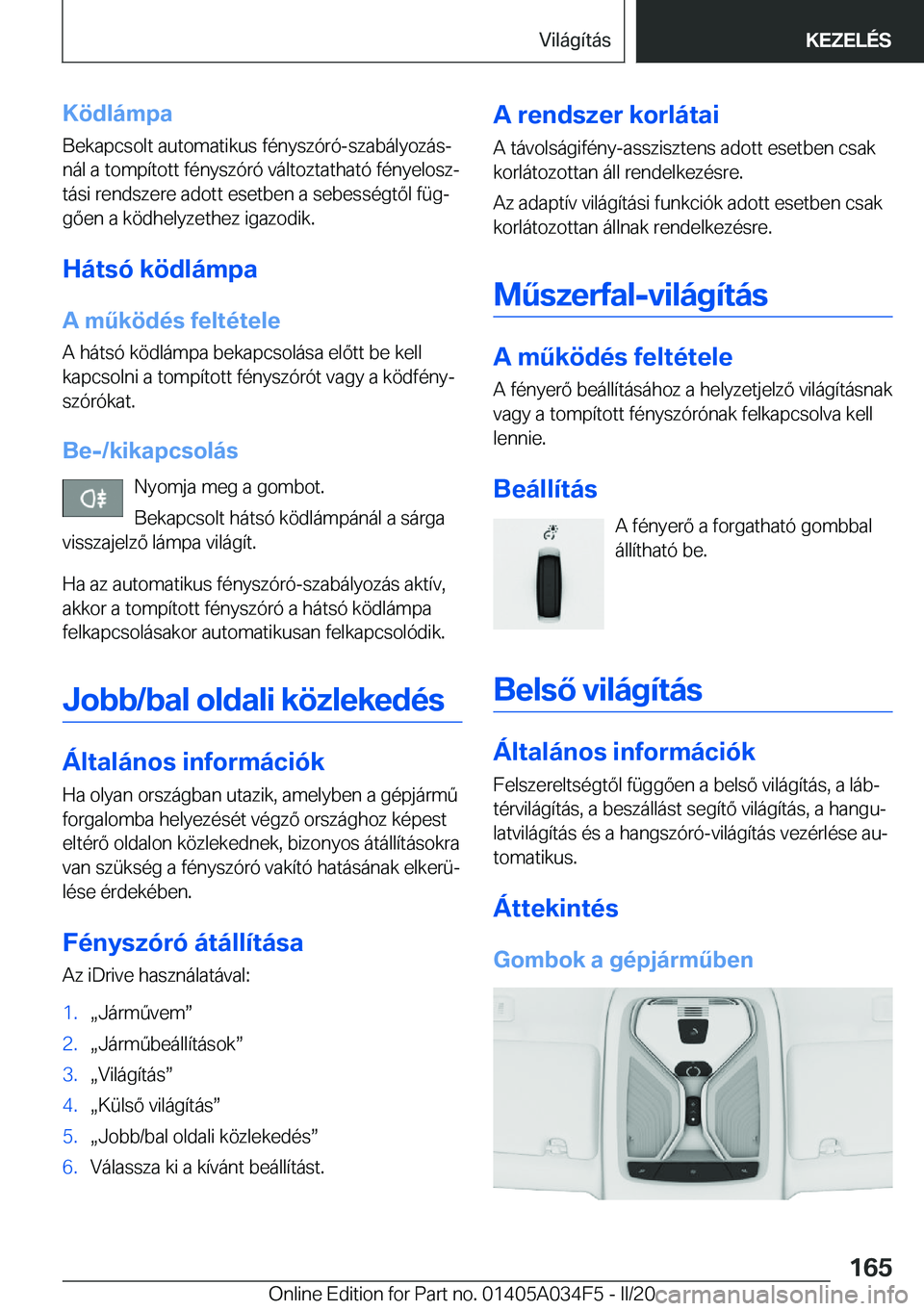 BMW X3 2020  Kezelési útmutató (in Hungarian) �K�