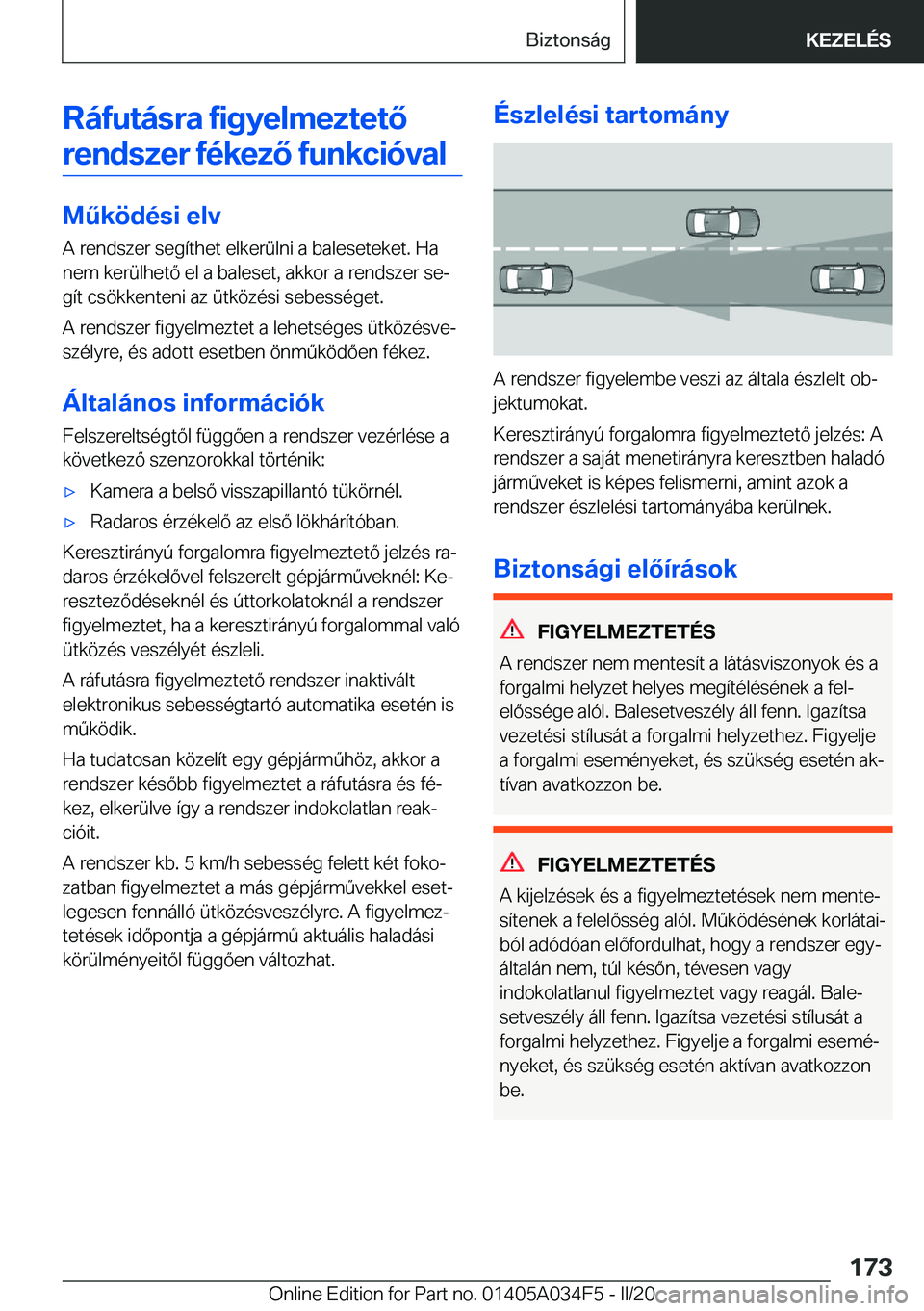 BMW X3 2020  Kezelési útmutató (in Hungarian) �R�