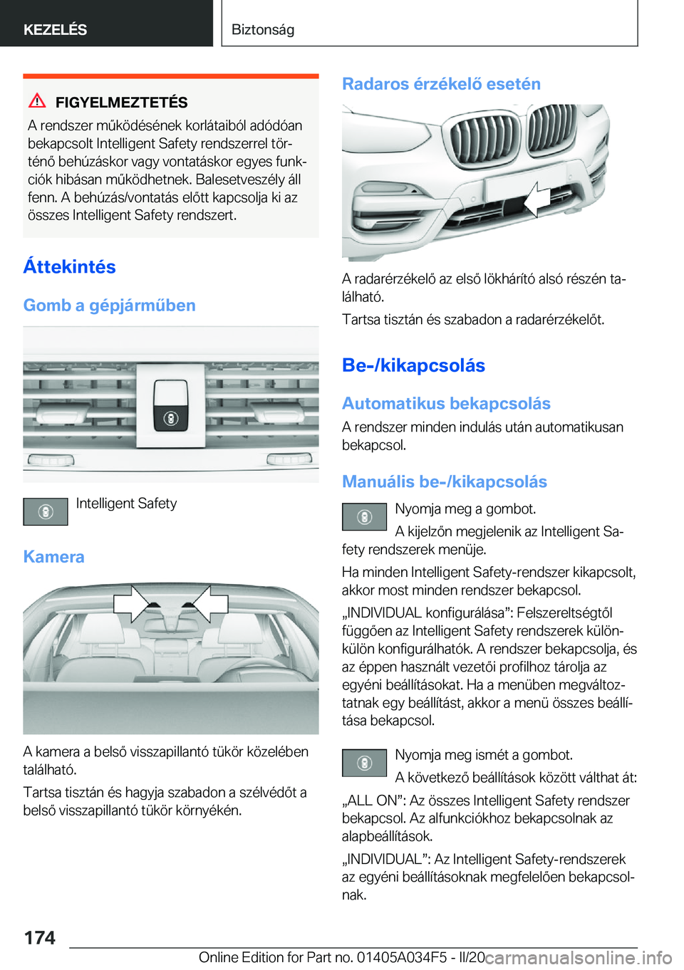 BMW X3 2020  Kezelési útmutató (in Hungarian) �F�I�G�Y�E�L�M�E�Z�T�E�T�