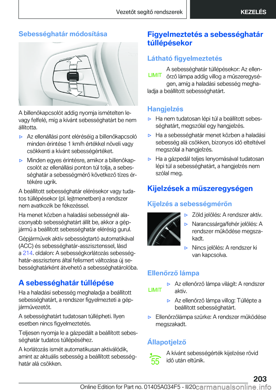 BMW X3 2020  Kezelési útmutató (in Hungarian) �S�e�b�e�s�s�