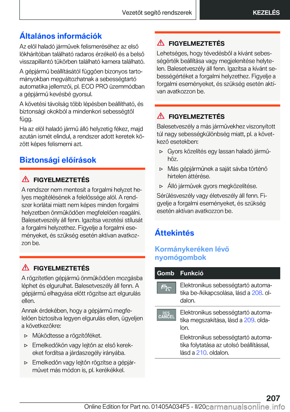 BMW X3 2020  Kezelési útmutató (in Hungarian) �