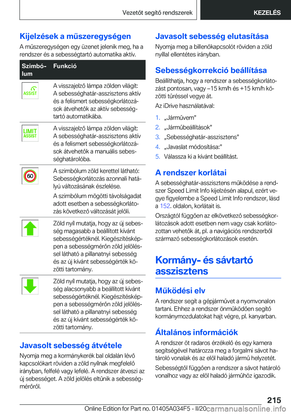 BMW X3 2020  Kezelési útmutató (in Hungarian) �K�i�j�e�l�z�