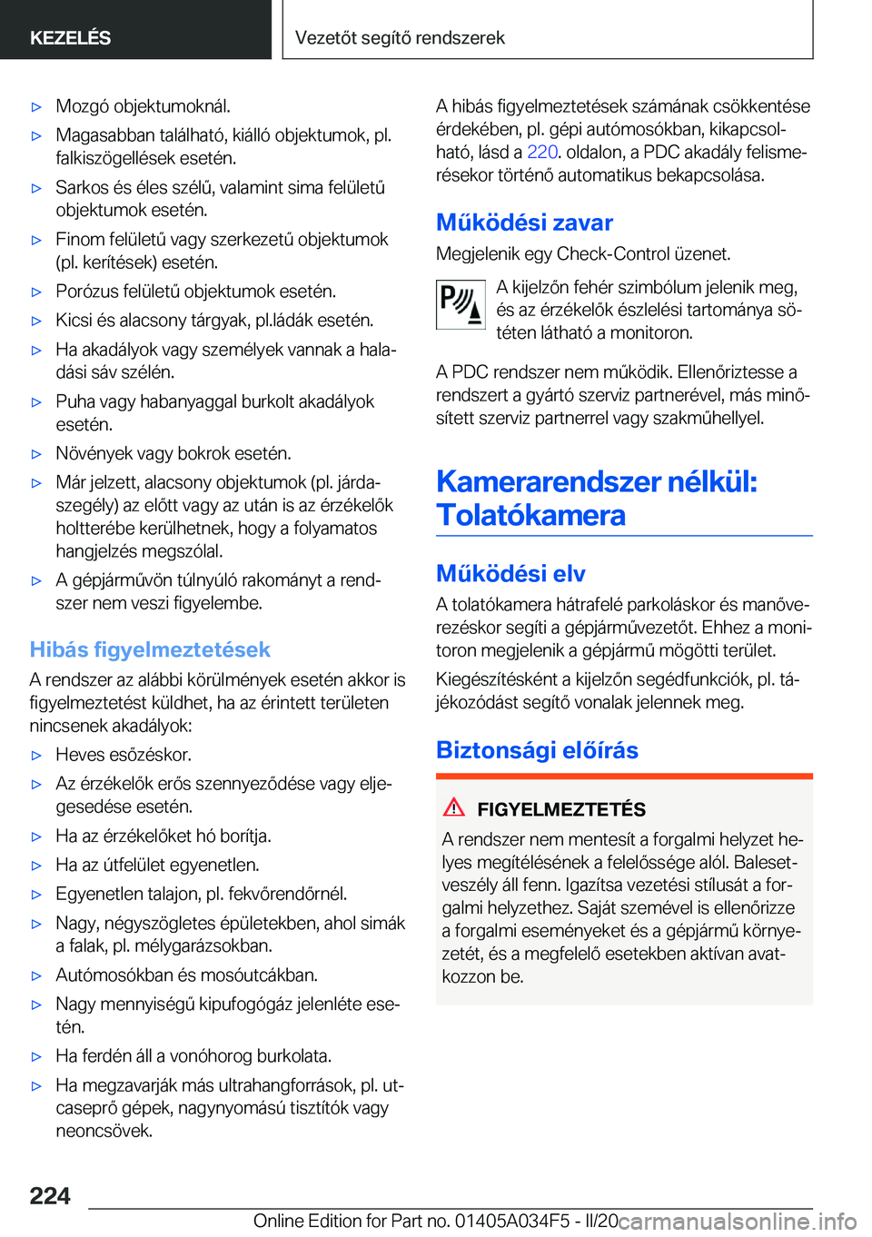 BMW X3 2020  Kezelési útmutató (in Hungarian) x�M�o�z�g�