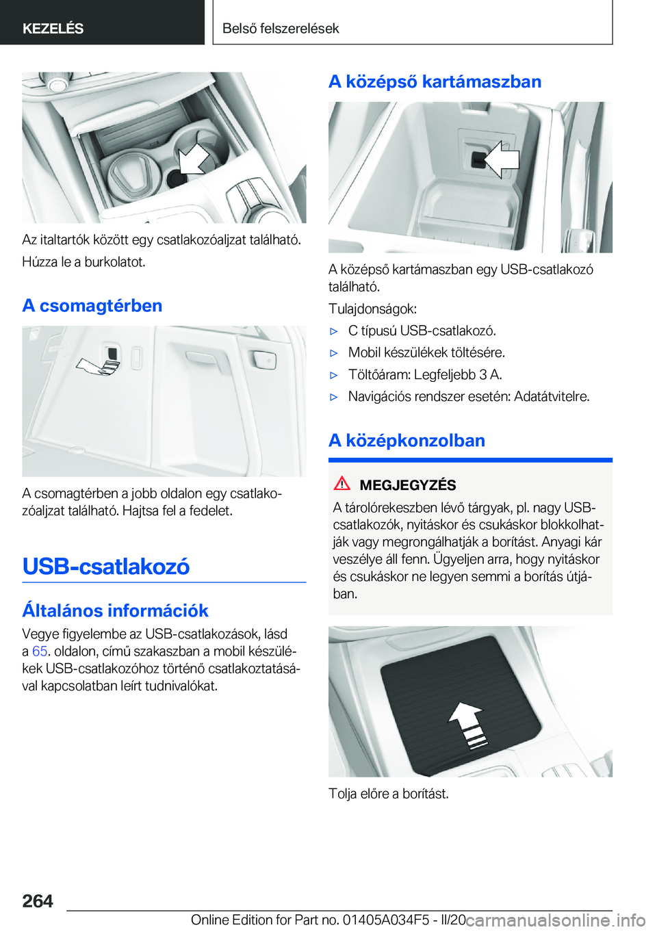 BMW X3 2020  Kezelési útmutató (in Hungarian) �A�z��i�t�a�l�t�a�r�t�