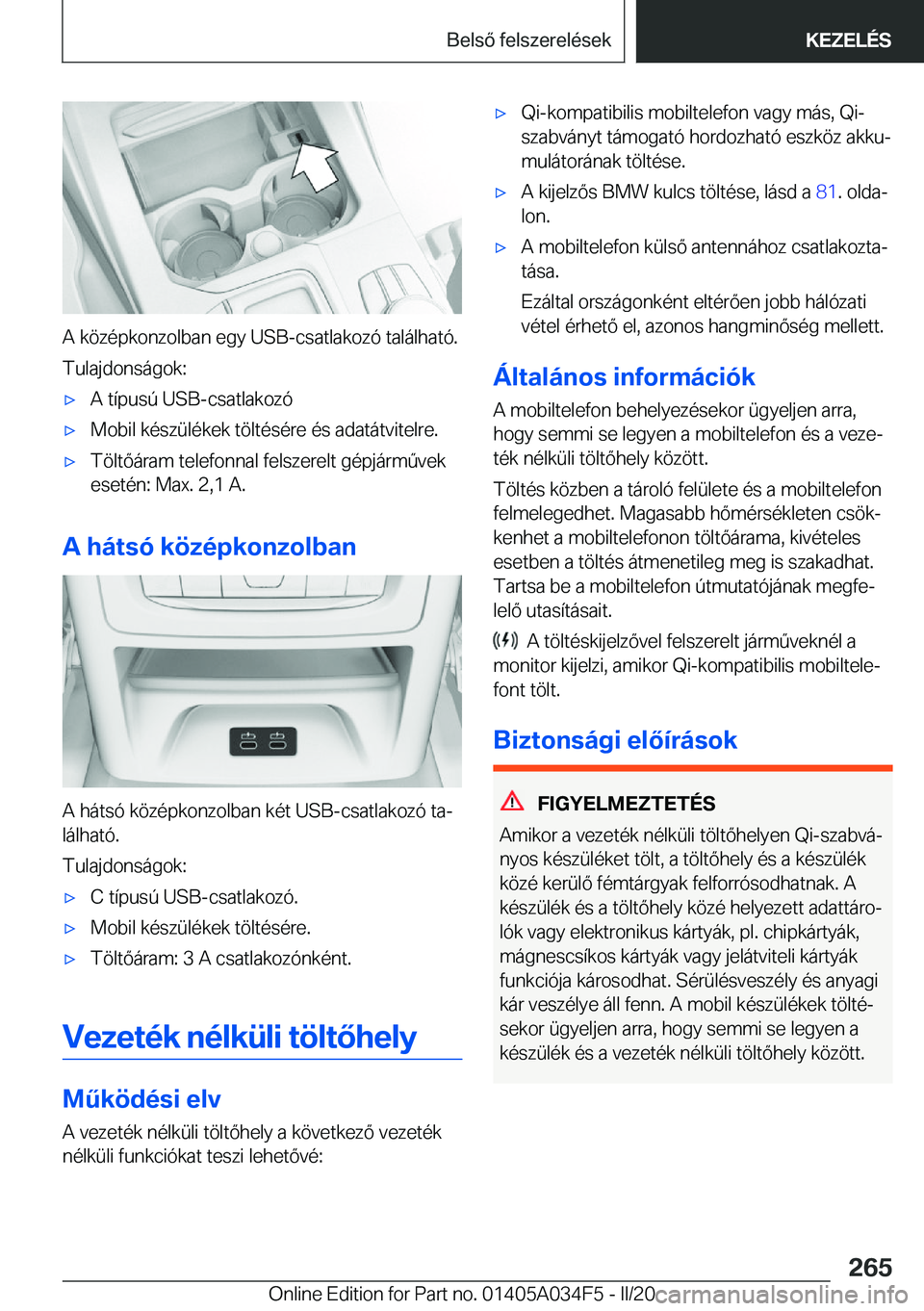 BMW X3 2020  Kezelési útmutató (in Hungarian) �A��k�