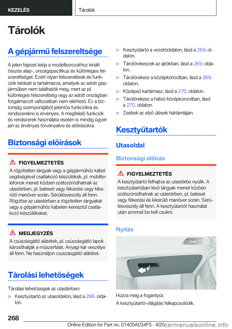 BMW X3 2020  Kezelési útmutató (in Hungarian) �T�