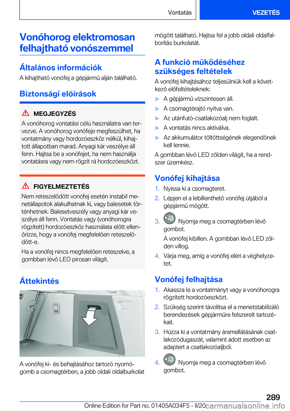 BMW X3 2020  Kezelési útmutató (in Hungarian) �V�o�n�
