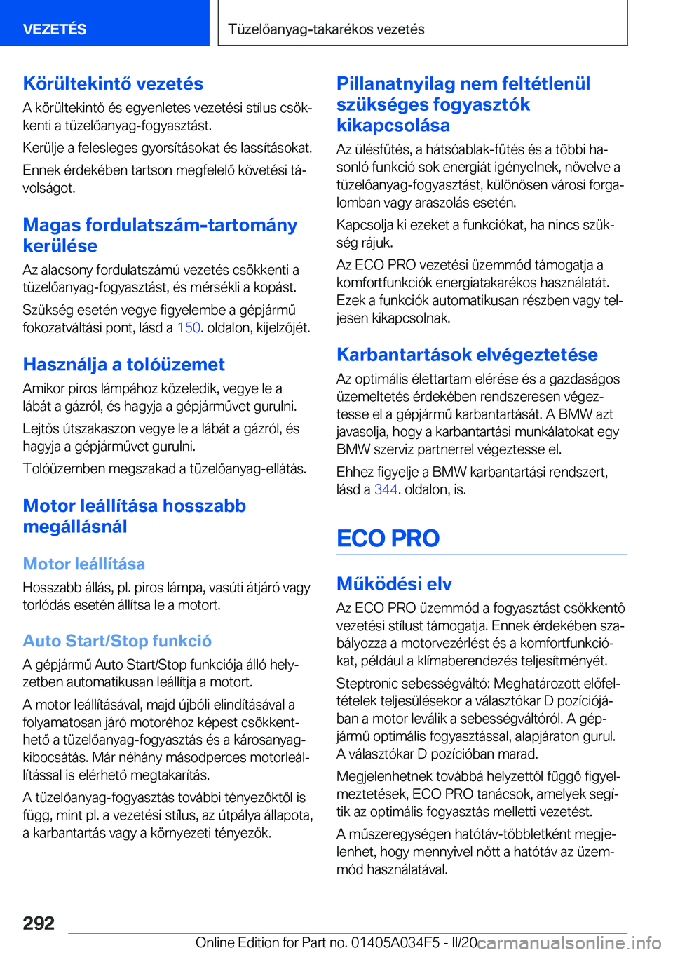 BMW X3 2020  Kezelési útmutató (in Hungarian) �K�