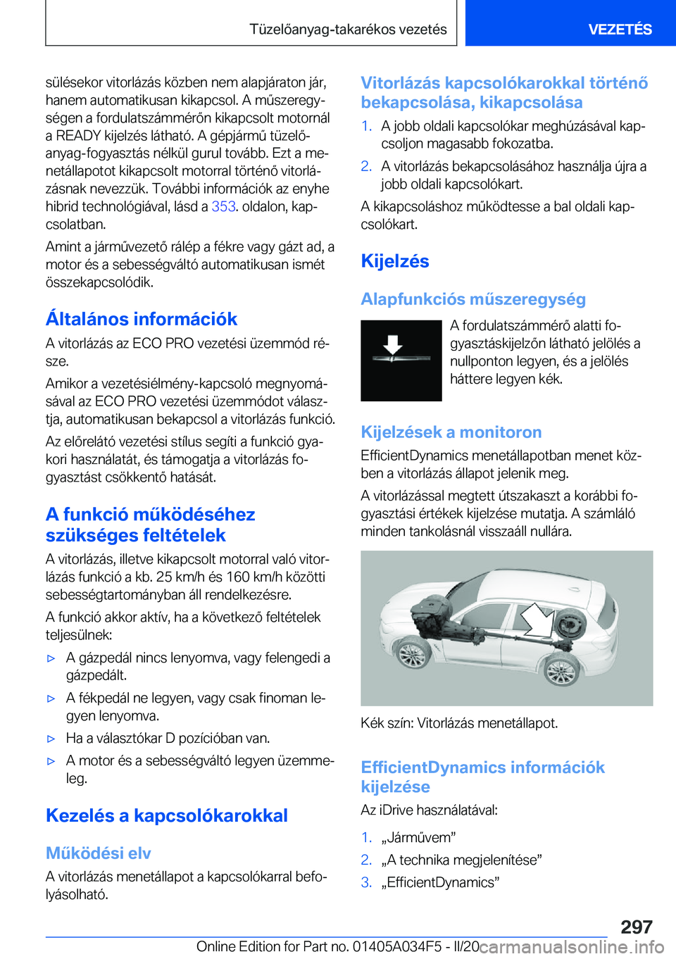 BMW X3 2020  Kezelési útmutató (in Hungarian) �s�