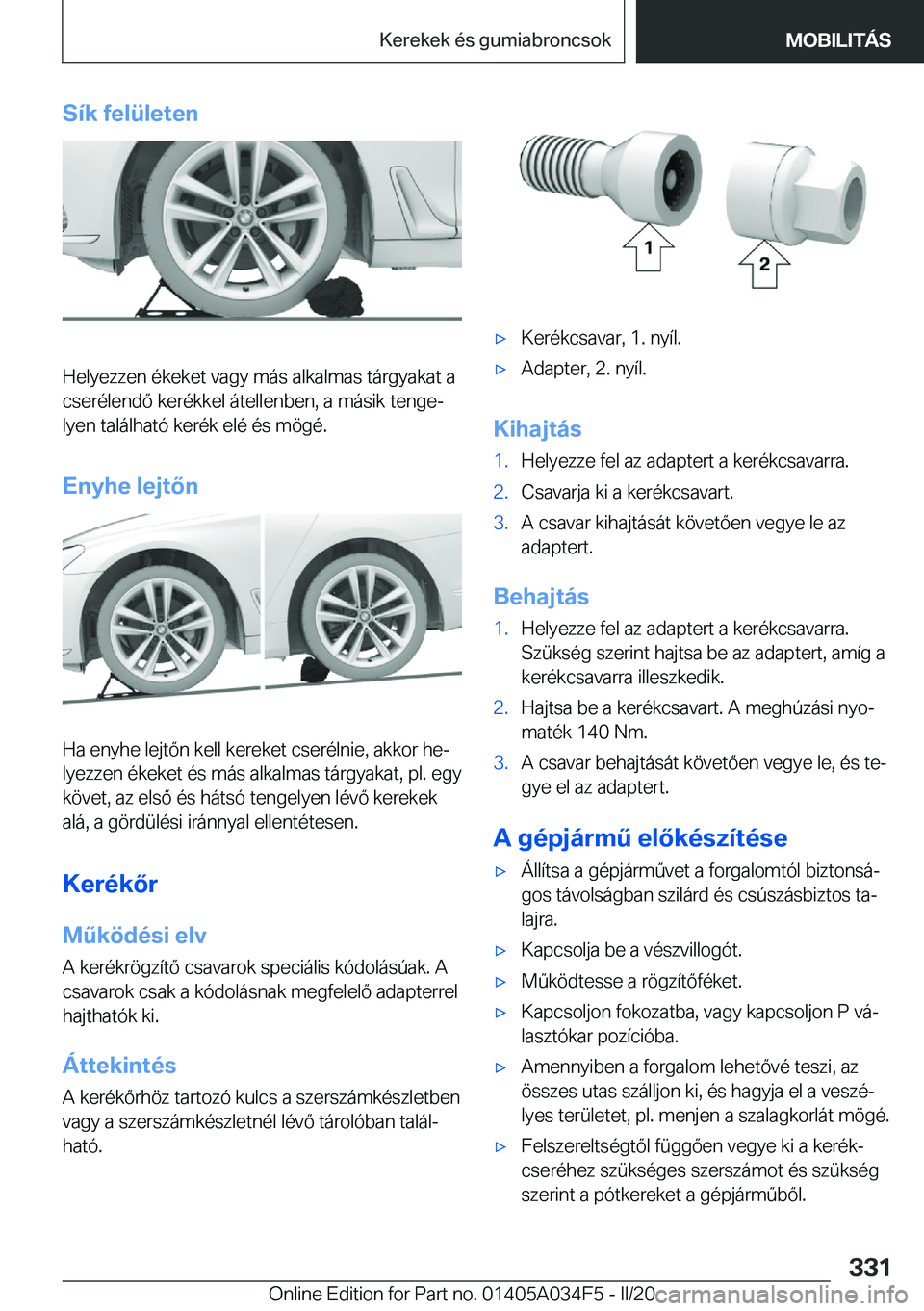 BMW X3 2020  Kezelési útmutató (in Hungarian) �S�