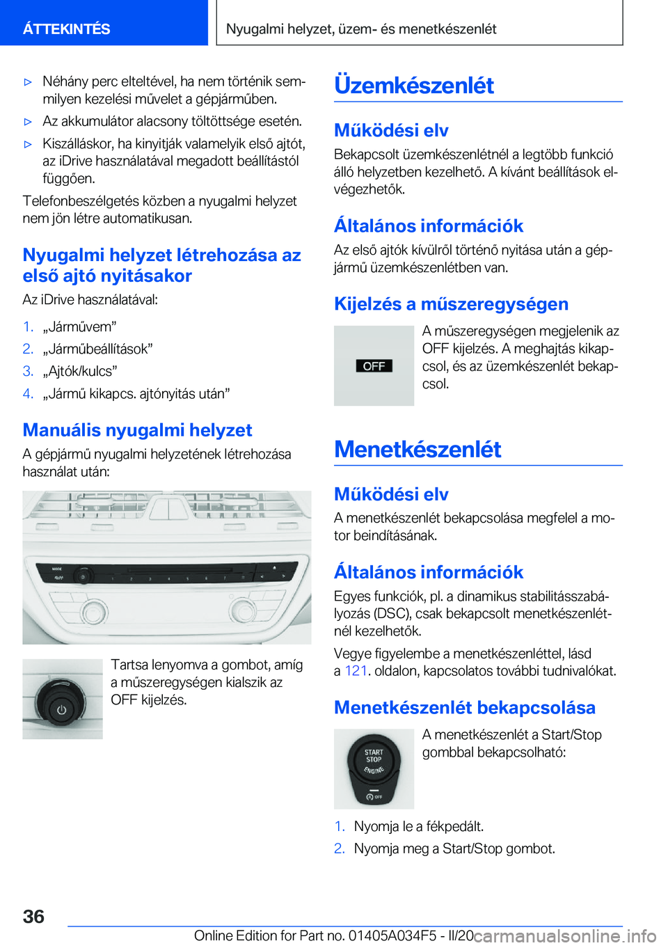 BMW X3 2020  Kezelési útmutató (in Hungarian) x�N�