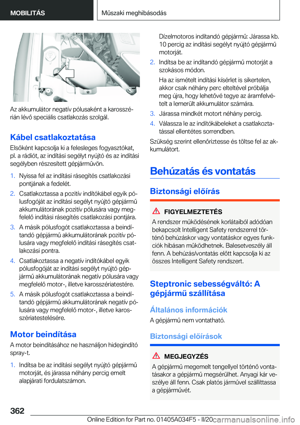 BMW X3 2020  Kezelési útmutató (in Hungarian) �A�z��a�k�k�u�m�u�l�