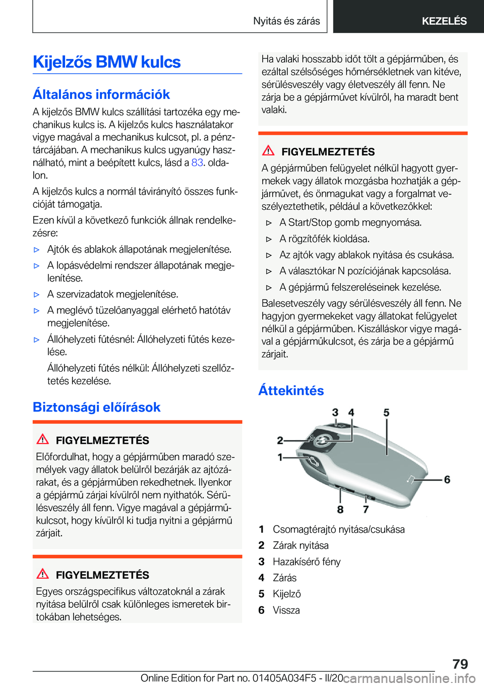 BMW X3 2020  Kezelési útmutató (in Hungarian) �K�i�j�e�l�z�