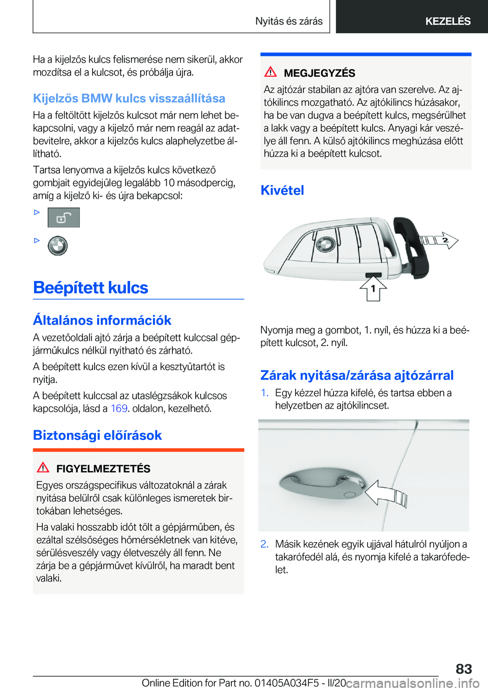 BMW X3 2020  Kezelési útmutató (in Hungarian) �H�a��a��k�i�j�e�l�z�