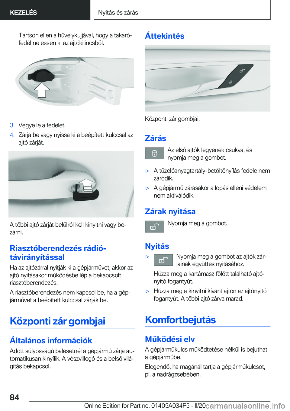 BMW X3 2020  Kezelési útmutató (in Hungarian) �T�a�r�t�s�o�n��e�l�l�e�n��a��h�