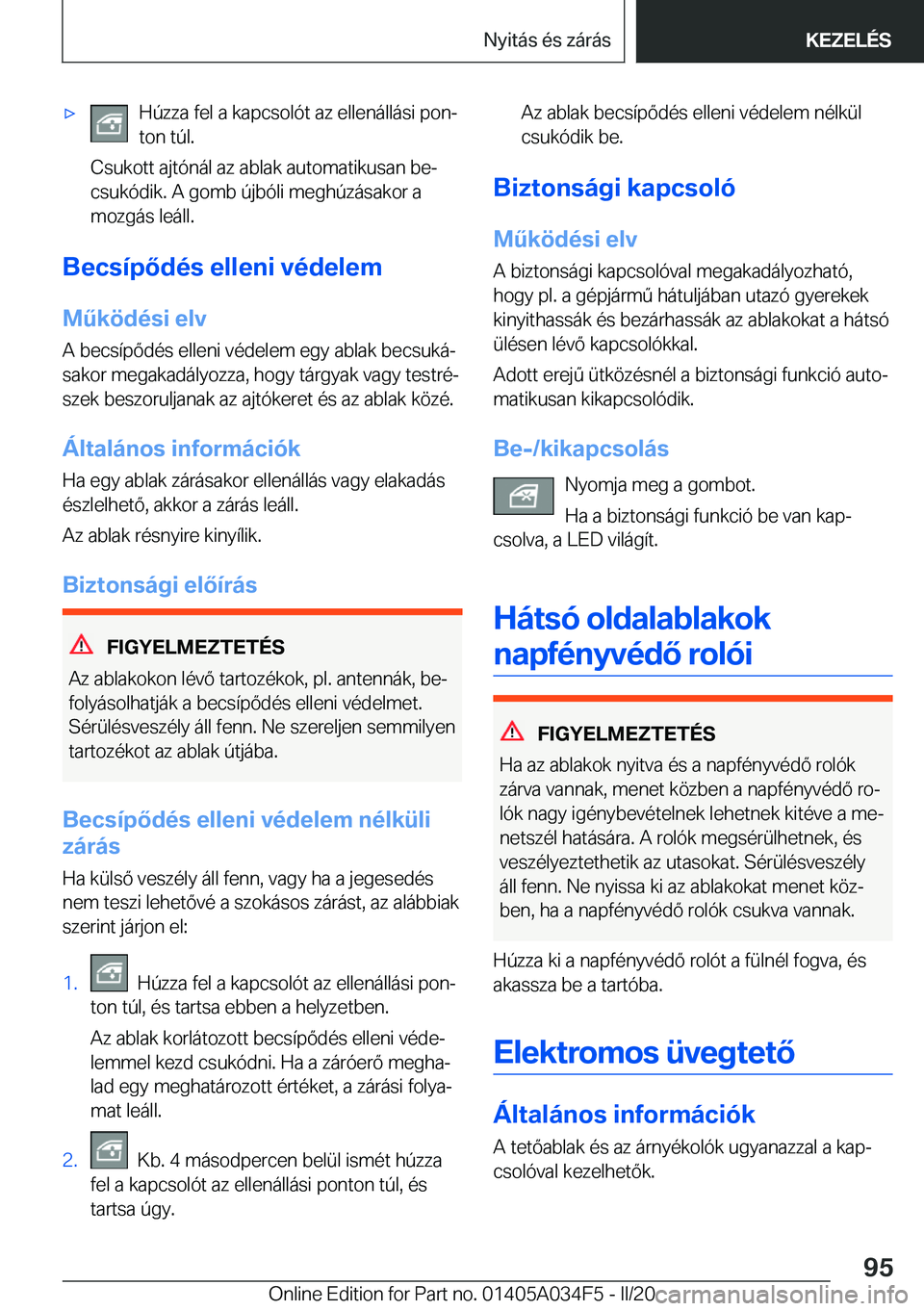 BMW X3 2020  Kezelési útmutató (in Hungarian) x�H�