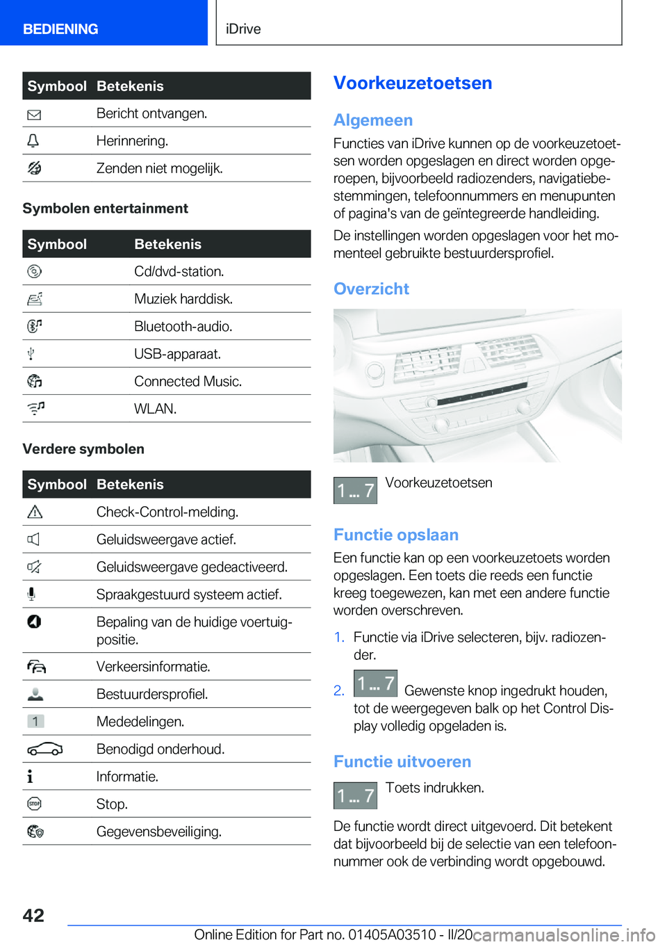 BMW X3 2020  Instructieboekjes (in Dutch) �S�y�m�b�o�o�l�B�e�t�e�k�e�n�i�s��B�e�r�i�c�h�t��o�n�t�v�a�n�g�e�n�.��H�e�r�i�n�n�e�r�i�n�g�.��Z�e�n�d�e�n��n�i�e�t��m�o�g�e�l�i�j�k�.
�S�y�m�b�o�l�e�n��e�n�t�e�r�t�a�i�n�m�e�n�t
�S�y�m�b�o�o�l