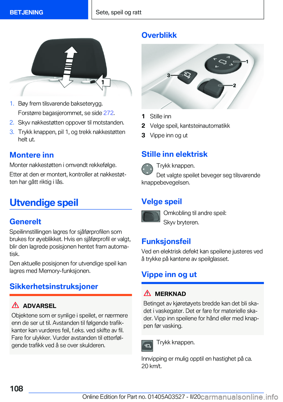 BMW X3 2020  InstruksjonsbØker (in Norwegian) �1�.�B�