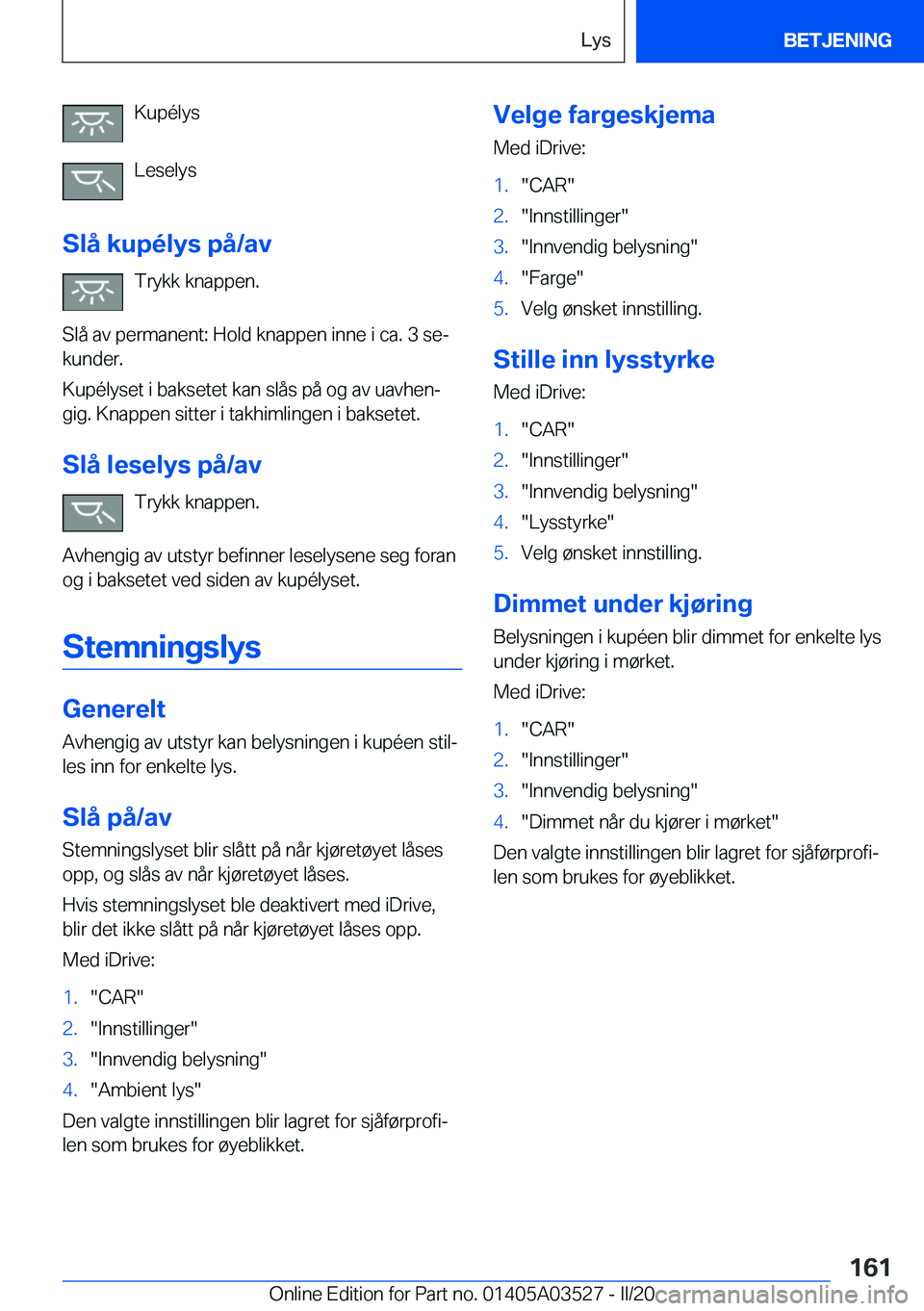 BMW X3 2020  InstruksjonsbØker (in Norwegian) �K�u�p�