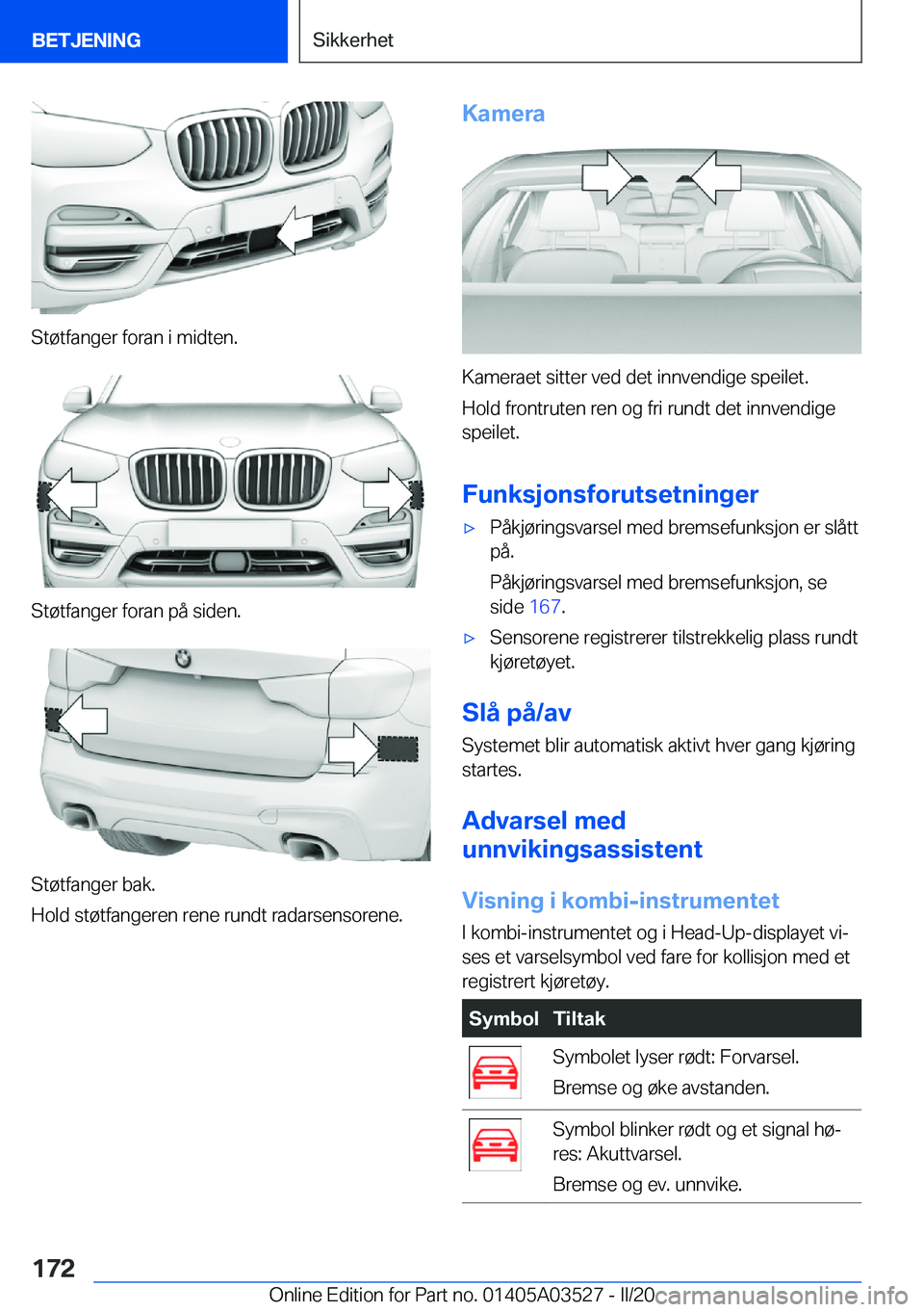 BMW X3 2020  InstruksjonsbØker (in Norwegian) �S�t�