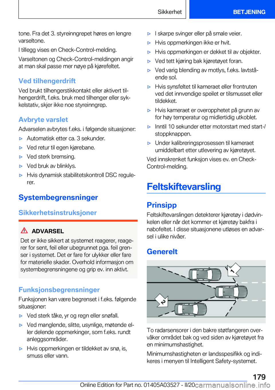 BMW X3 2020  InstruksjonsbØker (in Norwegian) �t�o�n�e�.��F�r�a��d�e�t��3�.��s�t�y�r�e�i�n�n�g�r�e�p�e�t��h�