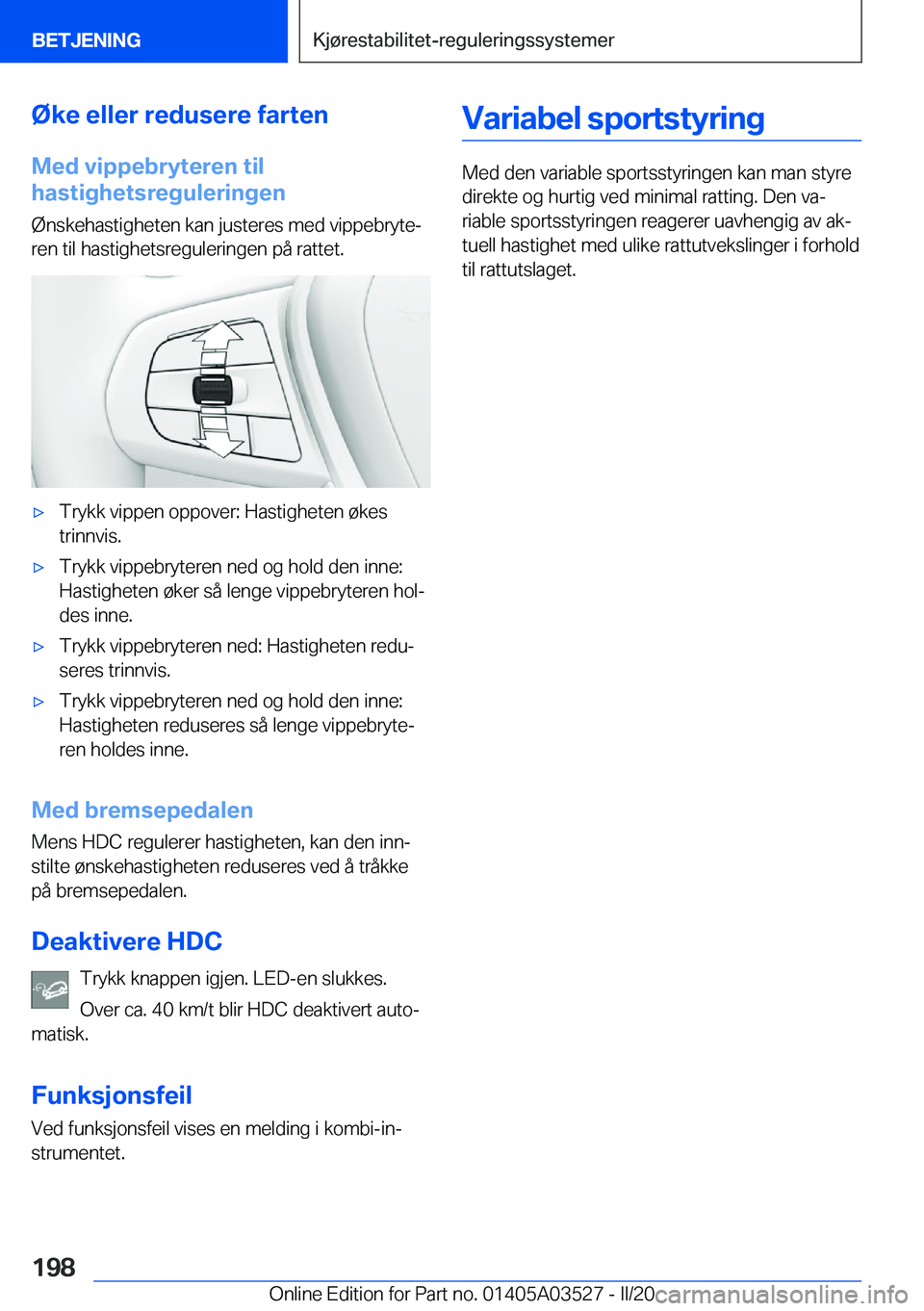 BMW X3 2020  InstruksjonsbØker (in Norwegian) �