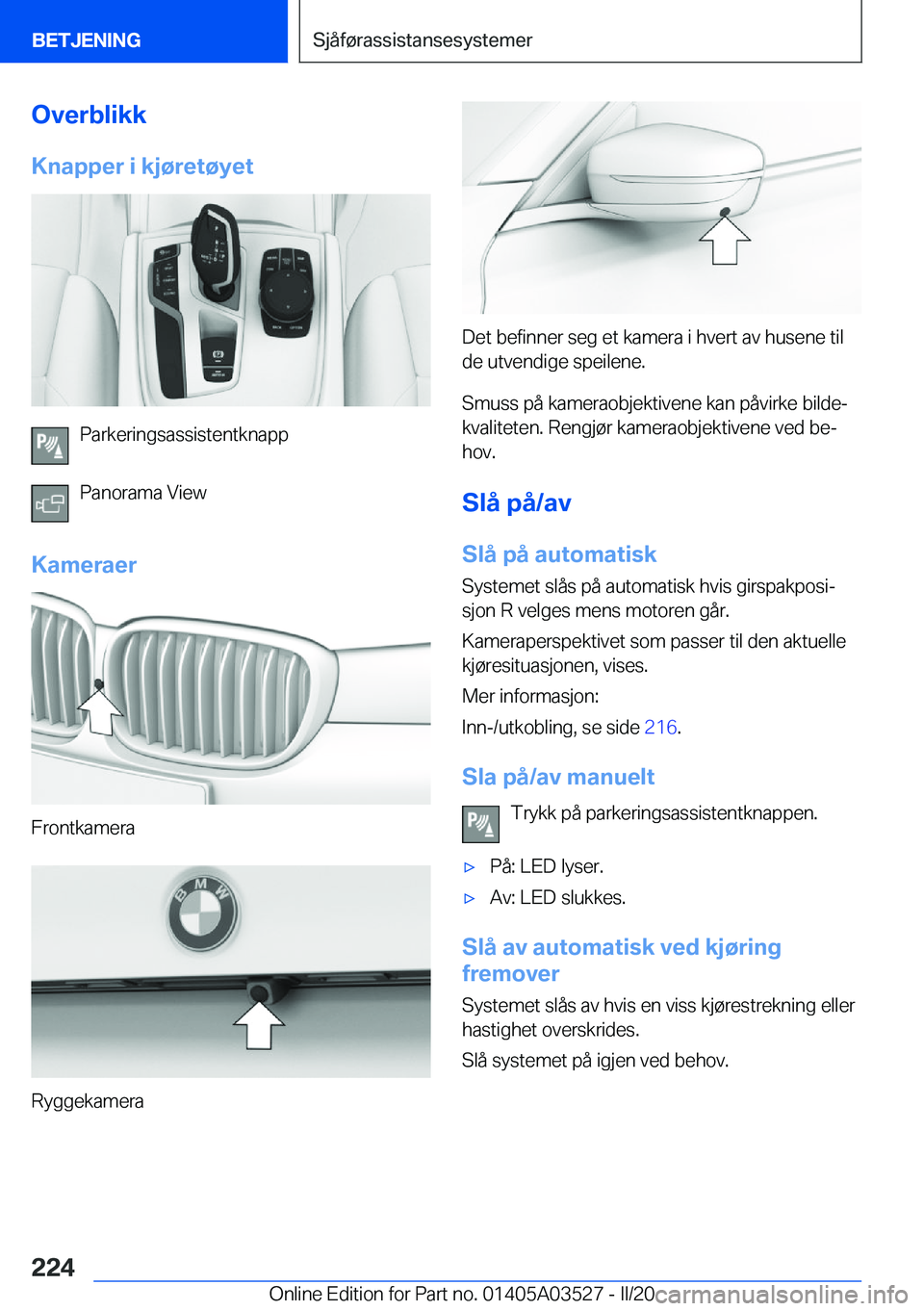 BMW X3 2020  InstruksjonsbØker (in Norwegian) �O�v�e�r�b�l�i�k�k�K�n�a�p�p�e�r��i��k�j�