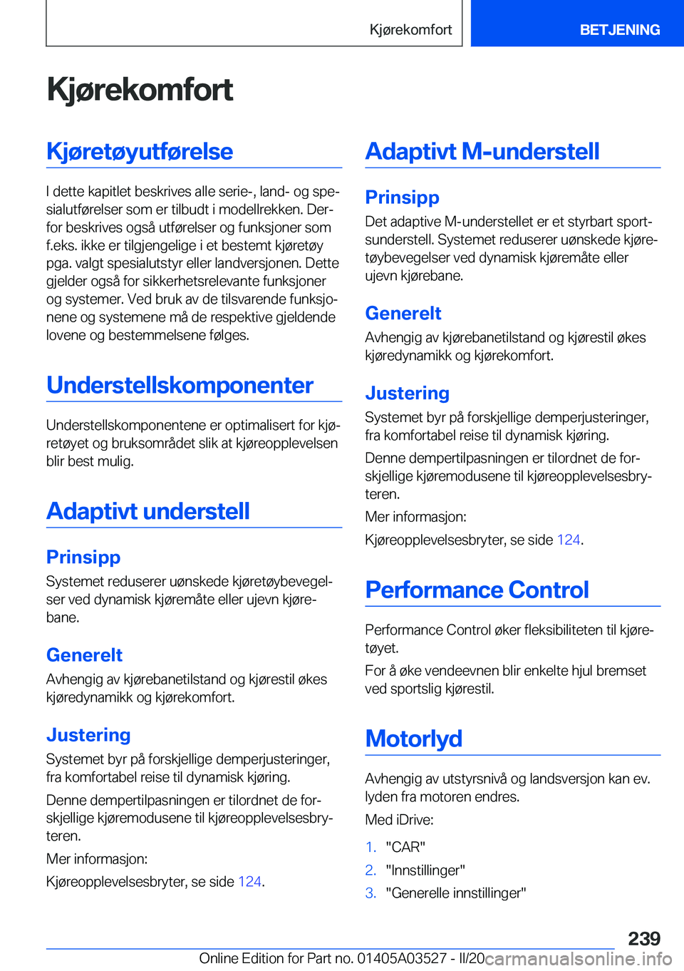 BMW X3 2020  InstruksjonsbØker (in Norwegian) �K�j�