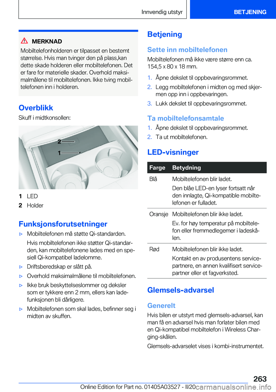 BMW X3 2020  InstruksjonsbØker (in Norwegian) �M�E�R�K�N�A�D
�M�o�b�i�l�t�e�l�e�f�o�n�h�o�l�d�e�r�e�n��e�r��t�i�l�p�a�s�s�e�t��e�n��b�e�s�t�e�m�t
�s�t�