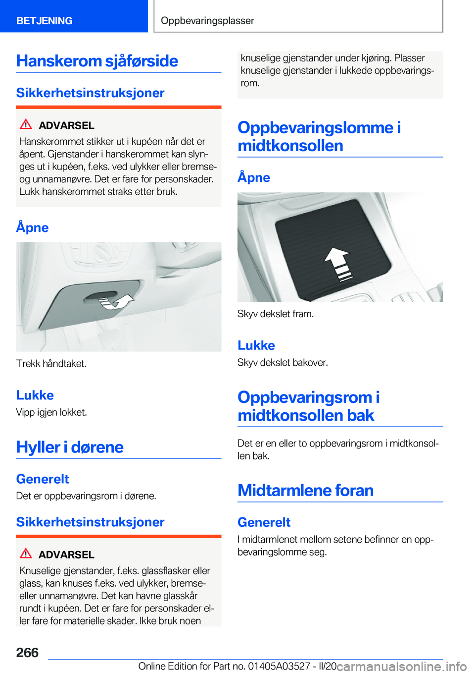 BMW X3 2020  InstruksjonsbØker (in Norwegian) �H�a�n�s�k�e�r�o�m��s�j�å�f�